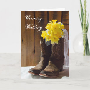 Anúncio Botas de vaqueiro dos Daffodils que Wedding