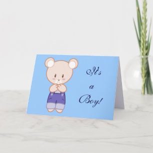 Anúncio Boy Birth Announcement