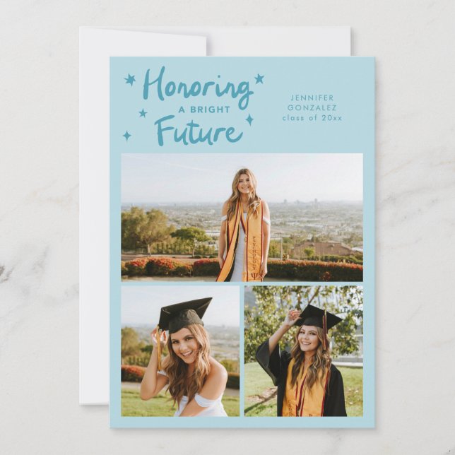 Anúncio Bright Future Stars Multi Photo Turquoise Grad (Frente)