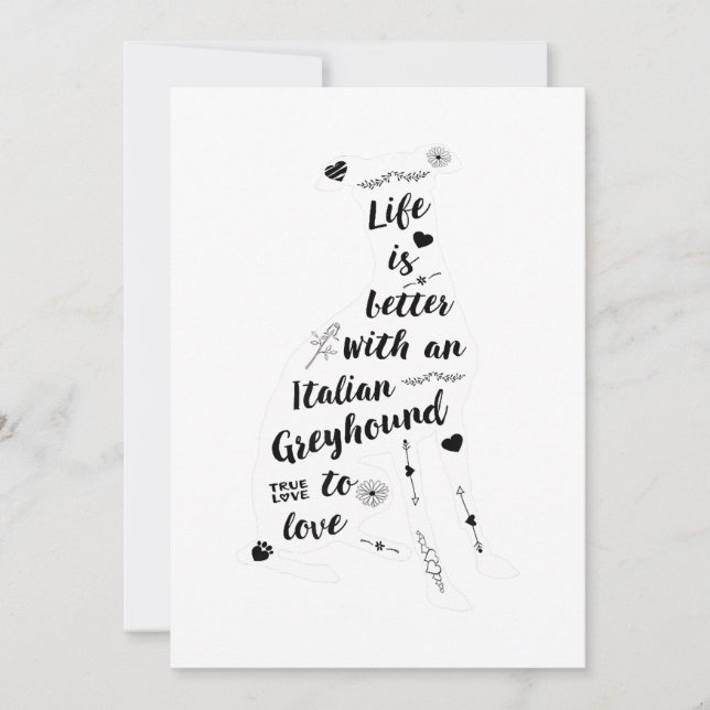 Anúncio Cachorro italiano Greyhound Design italiano (Frente)