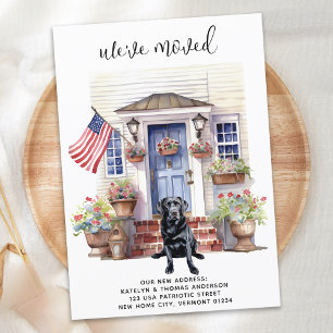 Anúncio Cachorro Patriótico Negro Labrador Retriever Moven