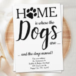 Anúncio Cachorros novos que movemos o Cachorro Pet movendo<br><div class="desc">Lar é onde os cães estão... e os cães se moveram! Deixe o seu melhor amigo anunciar sua jogada com este cartão giro e engraçado de comunicação do cachorro. Personalize as costas com nomes e seu novo endereço. Este anúncio em movimento é um dever para todas as mães de cães,...</div>