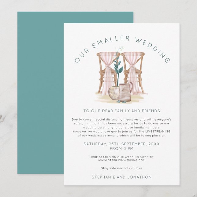 Anúncio Cadeiras de Casamento Boho Menores Reduzir (Frente/Verso)