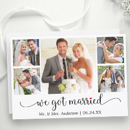 Anúncio Caligrafia, Coração Vermelho 5 Foto Que Casamos