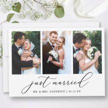 Caligrafia Minimalista Moderna 3 Fotografias Casam