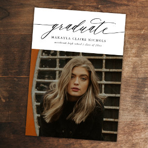 Anúncio Caligrafia Moderna Dois Graduação em Foto Branco