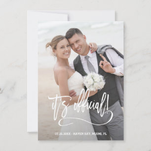 Anúncio Caligrafia moderna É casamento oficial