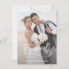 Anúncio Caligrafia moderna É casamento oficial