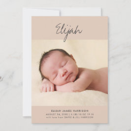 Anúncio Caligrafia Nome Terracotta Um Foto Nascimento