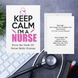 Anúncio Calma, sou um lembrete de enfermeira