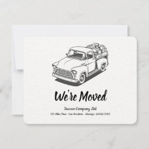 Anúncio Caminhão dos Anos 50 P&B Endereço do Escritório Pe