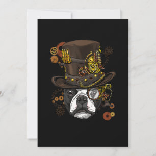 Anúncio Camiseta de cão Steampunk Boston Terrier Lover