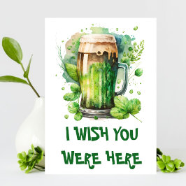 Anúncio Caneca de cerveja verde irlandesa Dia de São Patrí