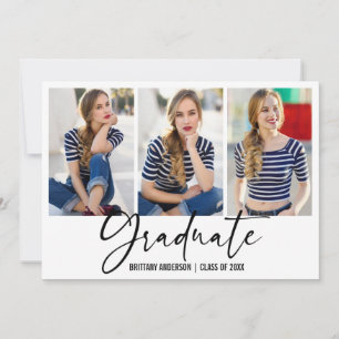 Anúncio Caneta de Tinta Moderna de Caligrafia 3 Graduaçã