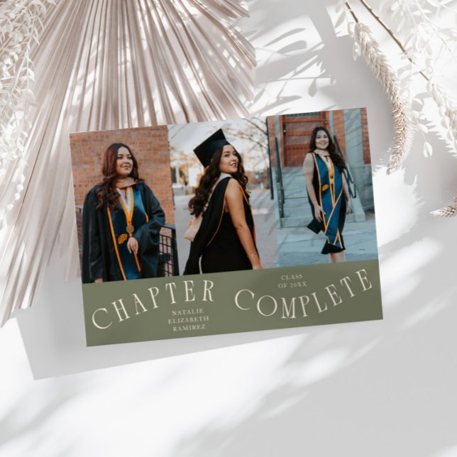 Anúncio Capítulo Completo Typography Sage Grad Foto  (Criador carregado)