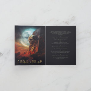 Anúncio Card O Relógio e a Mortalha