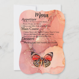 Anúncio Cardápio para Evento de Casamento de Outono com Ár