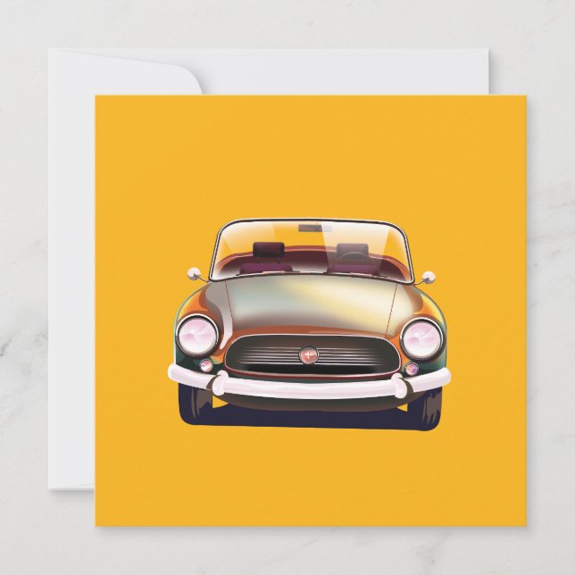 Anúncio Carro clássico vintage (Frente)