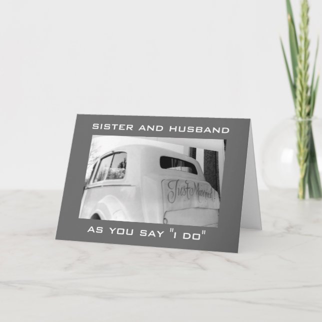 Anúncio CARRO recem casados PARA MINHA IRMÃ E SEU MARIDO (Frente)