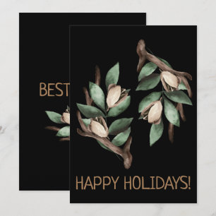 Anúncio Cartão-postal com ramificação verde