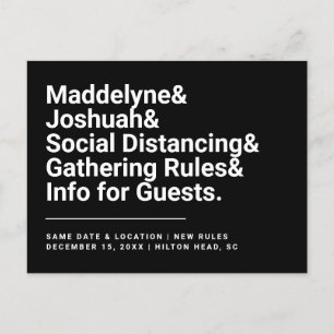 Anúncio Cartão Postal das Regras de Segurança de Distancia