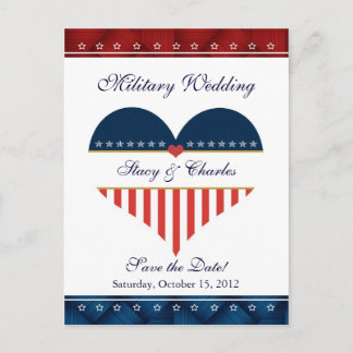 Anúncio Cartão Postal de Antemão para Casamento Militar do
