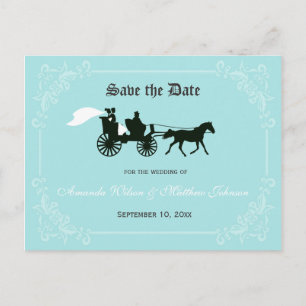 Anúncio Cartão Postal de Casamento de Conto de Fadas para 