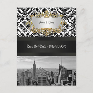 Anúncio Cartão postal de damasco 431 Save the Date da silh