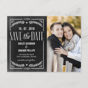 Anúncio Cartão postal de data de salvamento de amor lindo