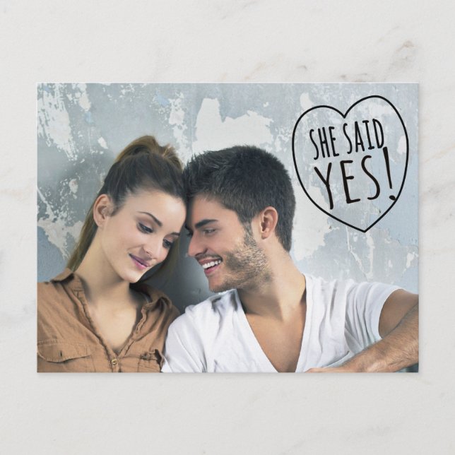Anúncio Cartão postal de data de salvamento Simples Amor E (Frente)