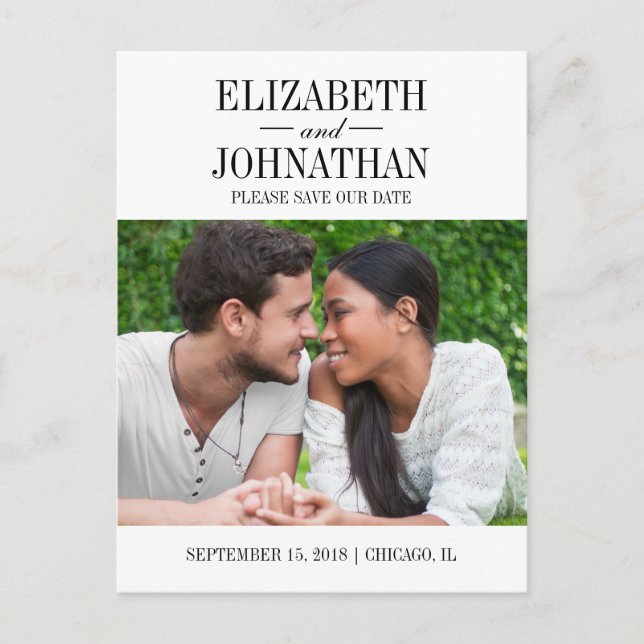 Anúncio Cartão Postal de Foto Simples e Elegante para Salv (Frente)