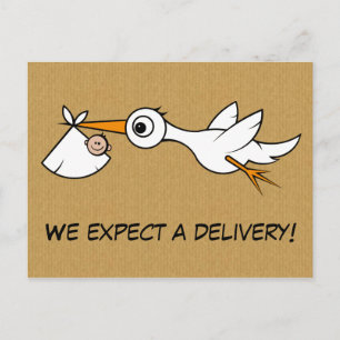 Anúncio Cartão postal de gravidez com expectativa legal