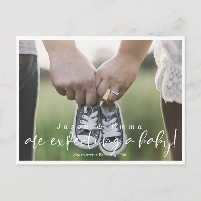 Anúncio Cartão postal de gravidez moderna (Frente)