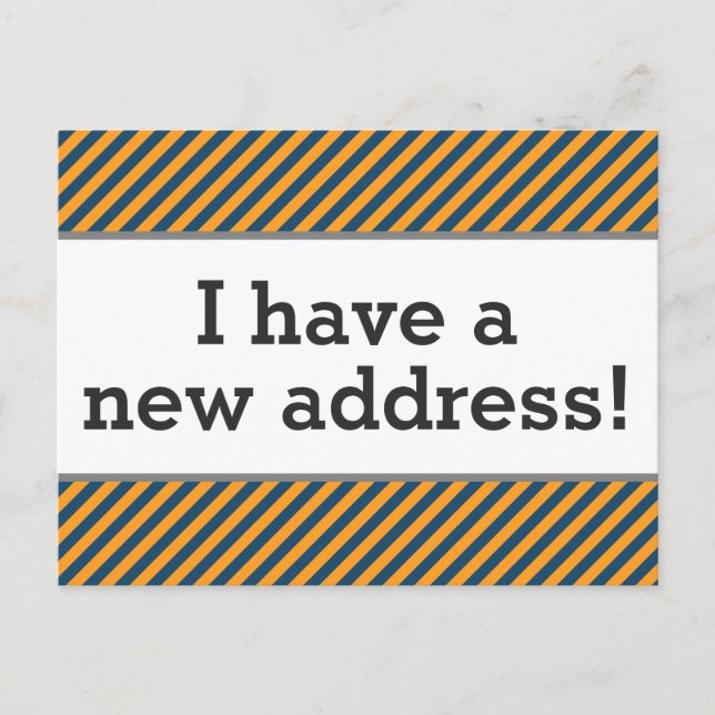 Anúncio Cartão postal de nova casa limpo, elegante e respe (Frente)