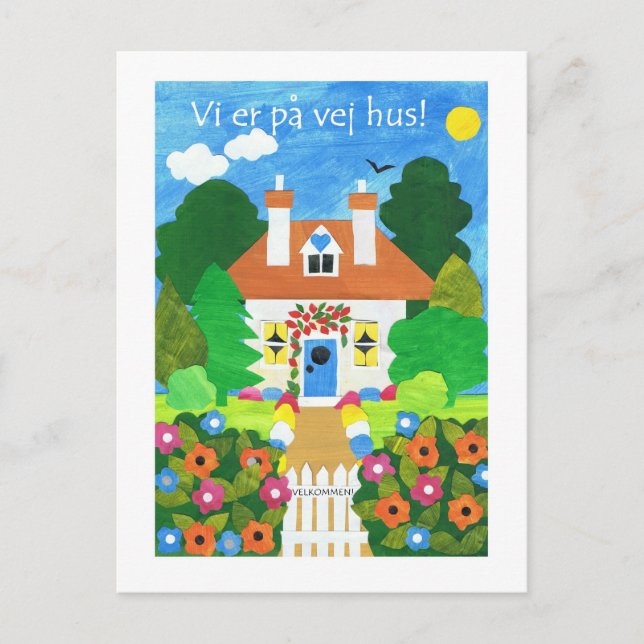 Anúncio Cartão postal de novo endereço dinamarquês (Frente)