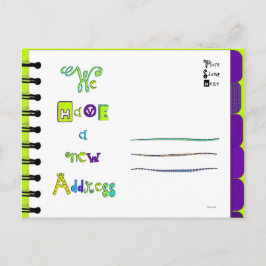 Anúncio Cartão postal de novo endereço 'P-T'