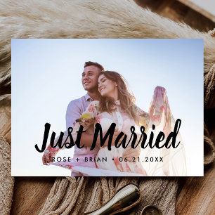 Anúncio Cartão-postal de recem casados