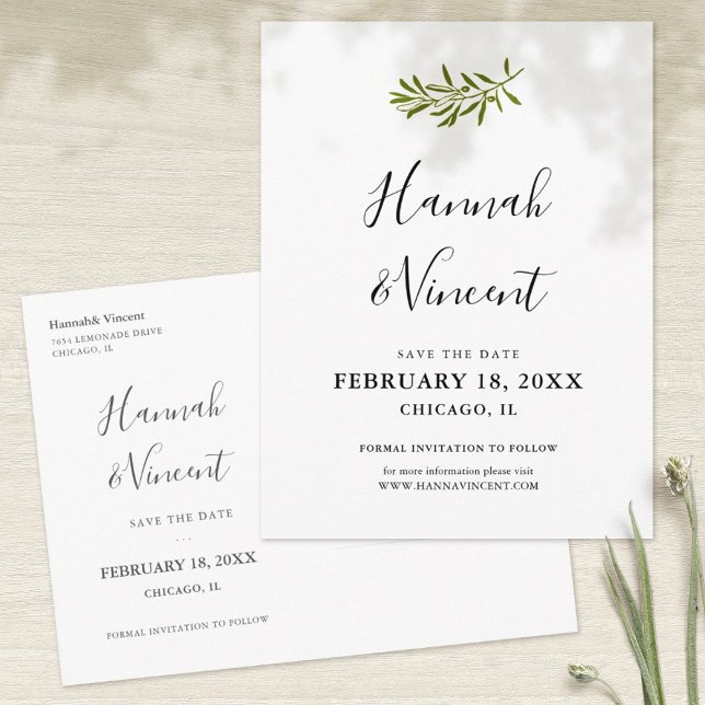 Anúncio Cartão Postal de Reserva do Dia do Ramo de Oliveir (Criador carregado)