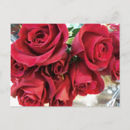 Anúncio Cartão postal de rosas vermelhas Salve a Data