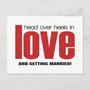 Anúncio Cartão postal de salvar a data de cabeça para baix