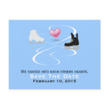 Cartão Postal de Salvar a Data do Casamento de Pat