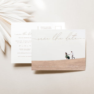Anúncio Cartão postal de salvar casamento com foto de rote