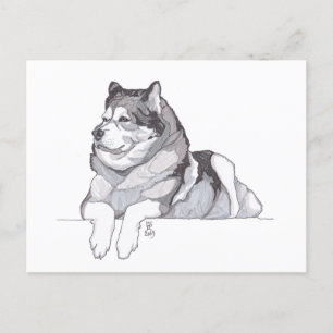 Anúncio Cartão postal do Alasca Malamute de 2019