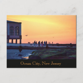 Anúncio Cartão Postal do Pier Musical de Ocean City, Nova 
