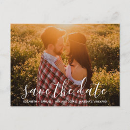 Anúncio Cartão postal personalizado de foto Save the Date