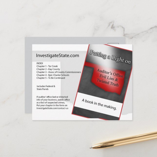 Anúncio Cartão postal político de Oklahoma (Frente/Verso In Situ)