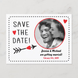 Anúncio Cartão postal rústico de casamento no Dia dos Namo