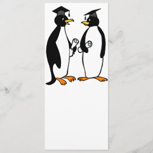 Anúncio Cartoon de Pinguins de Graduação