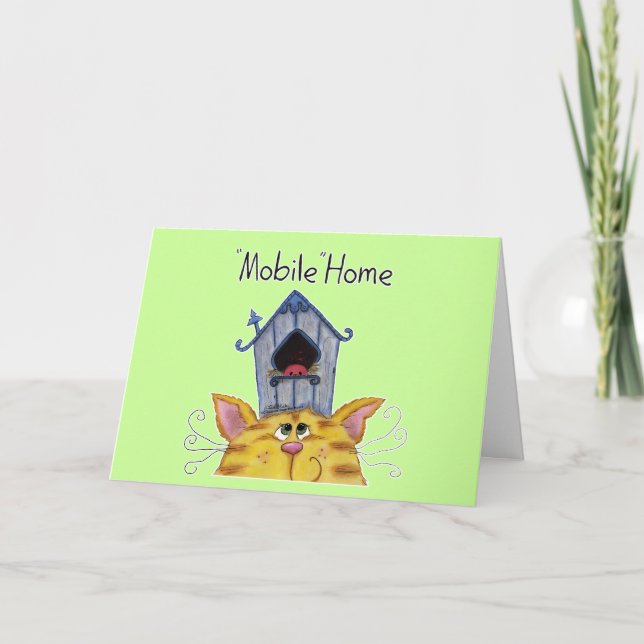 Anúncio Casa móvel para gatos e pássaros (Frente)