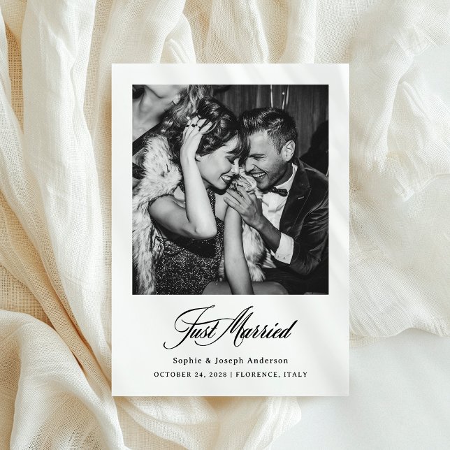 Anúncio Casados com Foto | Casamento Simples e Elegante (Criador carregado)